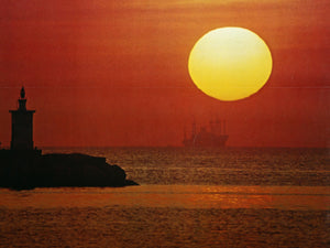 Manila - Sunset Lithograph | Unknown Artist - Travel Poster,{{product.type}}