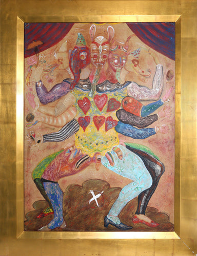 Many-Headed Man Mixed Media | Alejandro Colunga,{{product.type}}