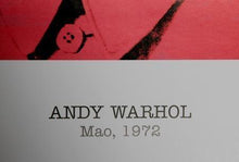 Mao Poster | Andy Warhol,{{product.type}}