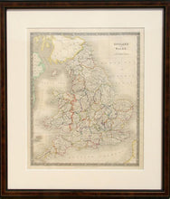 Map of England and Wales Etching | John Dower,{{product.type}}
