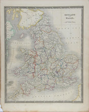 Map of England and Wales Etching | John Dower,{{product.type}}