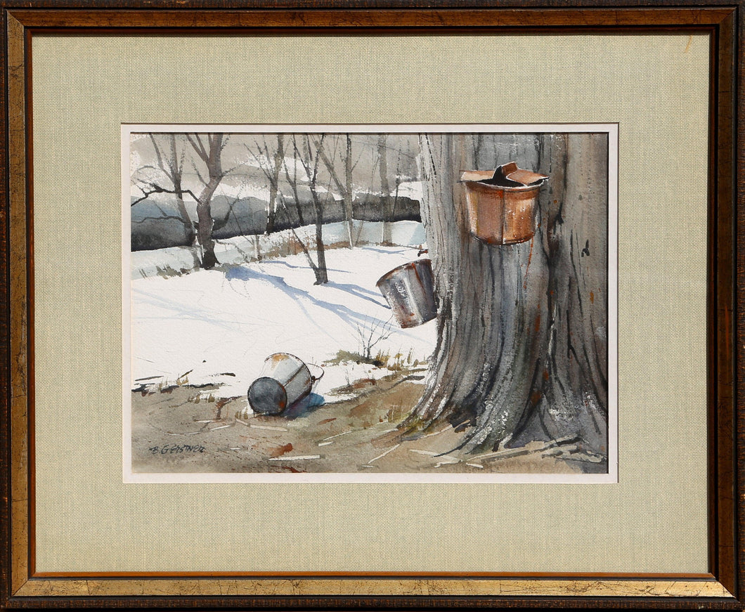 Maple Syrup Time Watercolor | Bernard Gerstner,{{product.type}}