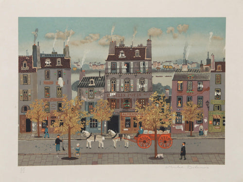 Marchand de Farine Lithograph | Michel Delacroix,{{product.type}}