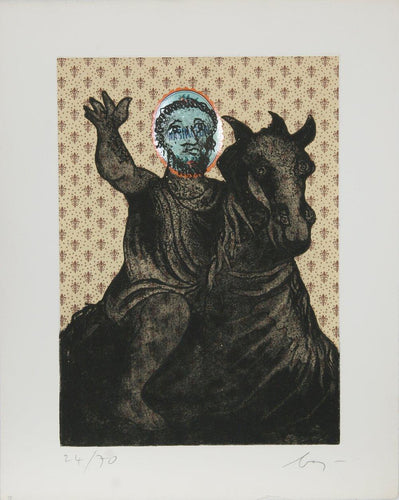 Marcus Annius Verus Aurelius Antoninus Etching | Enrico Baj,{{product.type}}