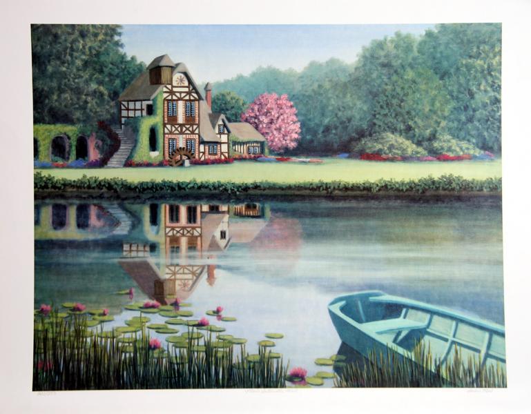 Marie Antoinette's Mill Lithograph | Aubrin Field,{{product.type}}