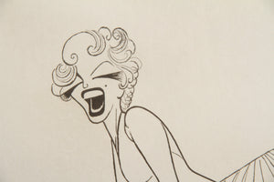 Marilyn Monroe from a Seven Year Itch Etching | Al Hirschfeld,{{product.type}}