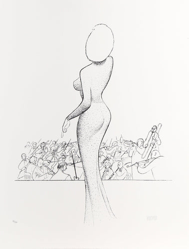 Marilyn Monroe - Happy Birthday, Mr. President Lithograph | Al Hirschfeld,{{product.type}}