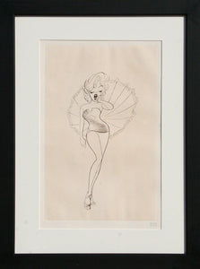 Marilyn Monroe with Parasol Etching | Al Hirschfeld,{{product.type}}