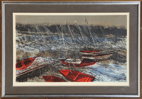 Marina Edge Lithograph | Howard Bradford,{{product.type}}