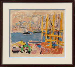 Marina Lithograph | Jacques Yankel,{{product.type}}