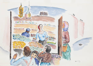 Market Watercolor | Winthrop Neilson,{{product.type}}