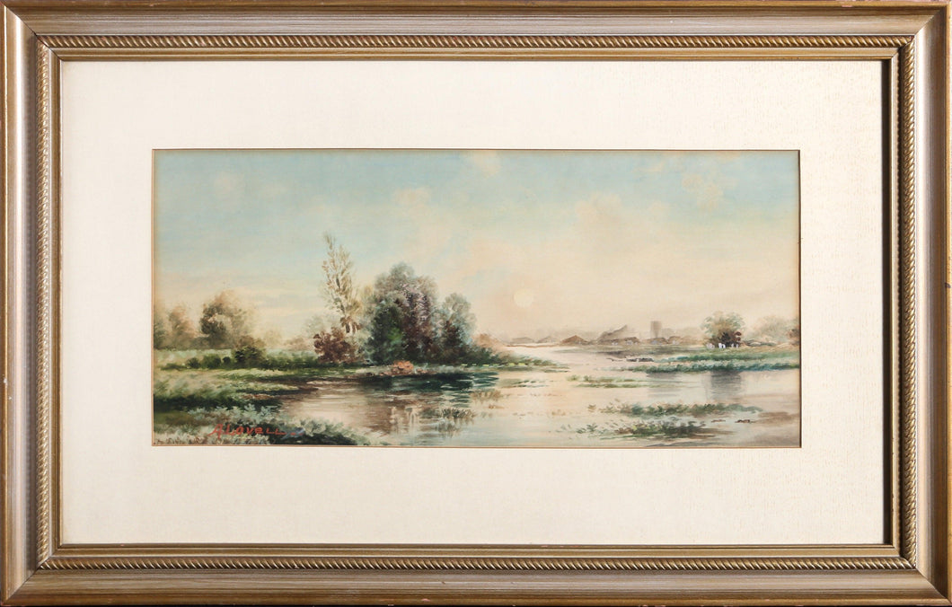 Marshland Watercolor | Allen Duke Lovell,{{product.type}}