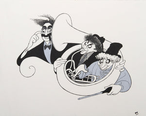 Marx Brothers: Night at the Opera (Silver) Lithograph | Al Hirschfeld,{{product.type}}