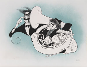 Marx Brothers: Night at the Opera (Teal) Lithograph | Al Hirschfeld,{{product.type}}