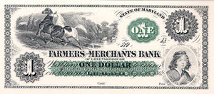 Maryland - One Dollars Currency | American Bank Note Commemoratives,{{product.type}}