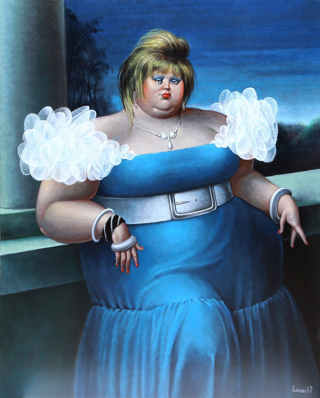 Marylou in Blue Oil | Leandro Velasco,{{product.type}}
