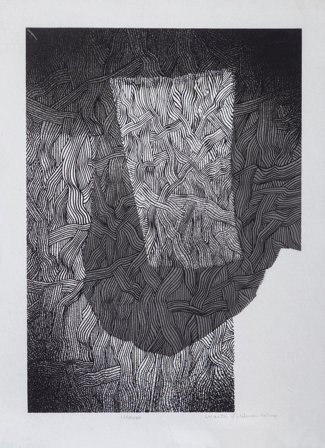 Masada 3 Woodcut | Walter Feldman,{{product.type}}