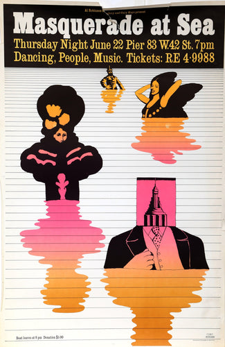 Masquerade at Sea Poster | Milton Glaser,{{product.type}}