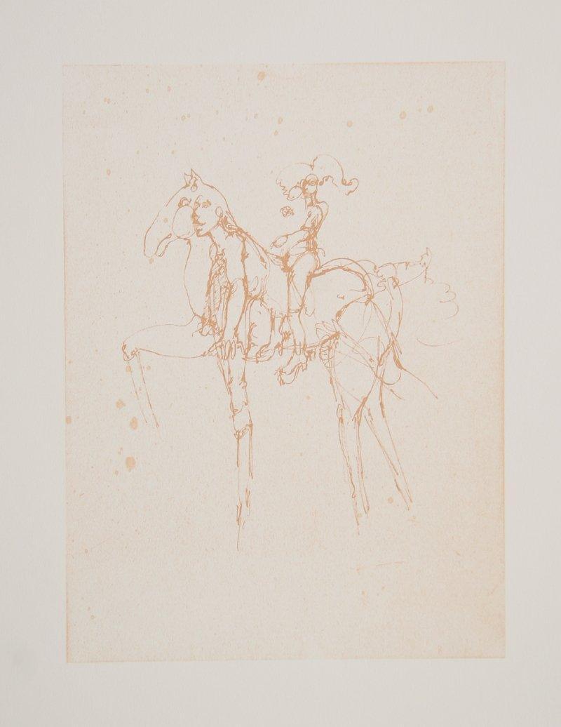 Masquerade Lithograph | Ramon Santiago,{{product.type}}