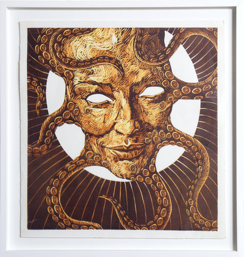 Masquerade: Octopus (Sun) Screenprint | Kevin Reed,{{product.type}}