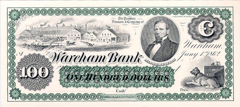 Massachusetts - 100 Dollars Currency | American Bank Note Commemoratives,{{product.type}}
