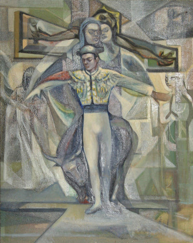 Matador and Bull (37) Oil | John F. Leonard,{{product.type}}