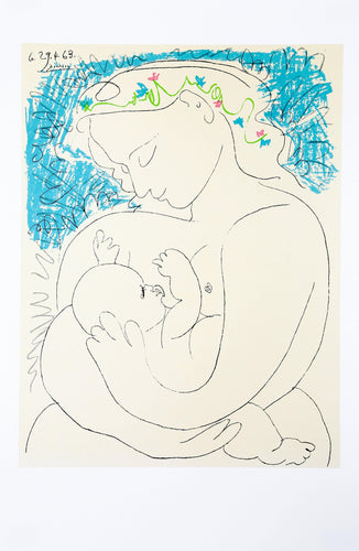 Maternite Poster | Pablo Picasso,{{product.type}}
