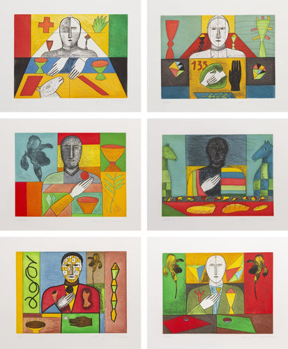 Mathematica - Portfolio Etching | Mimmo Paladino,{{product.type}}