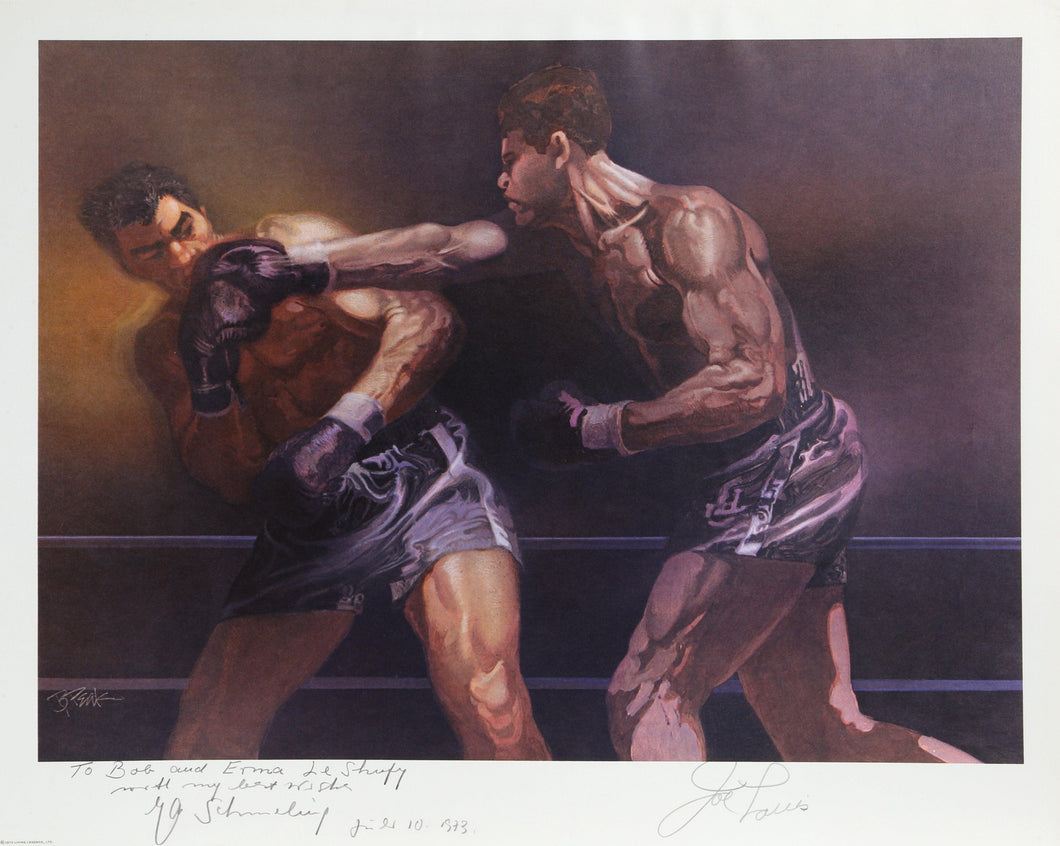 Max Schmeling vs Joe Louis from Sports Illustrated Living Legends Portfolio Lithograph | Robert Peak,{{product.type}}