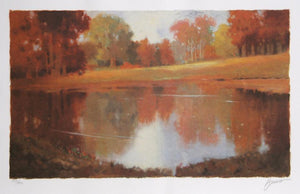 Meadows and Ponds I Lithograph | Max Hayslette,{{product.type}}