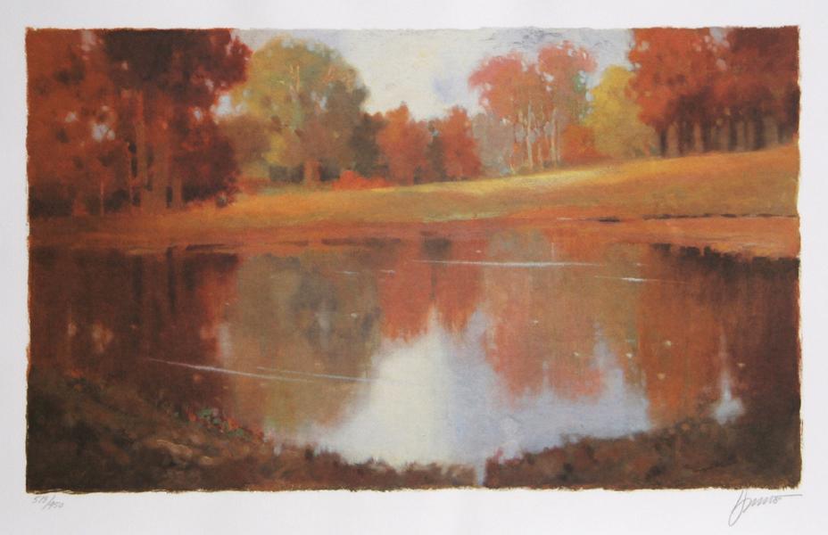 Meadows and Ponds I Lithograph | Max Hayslette,{{product.type}}