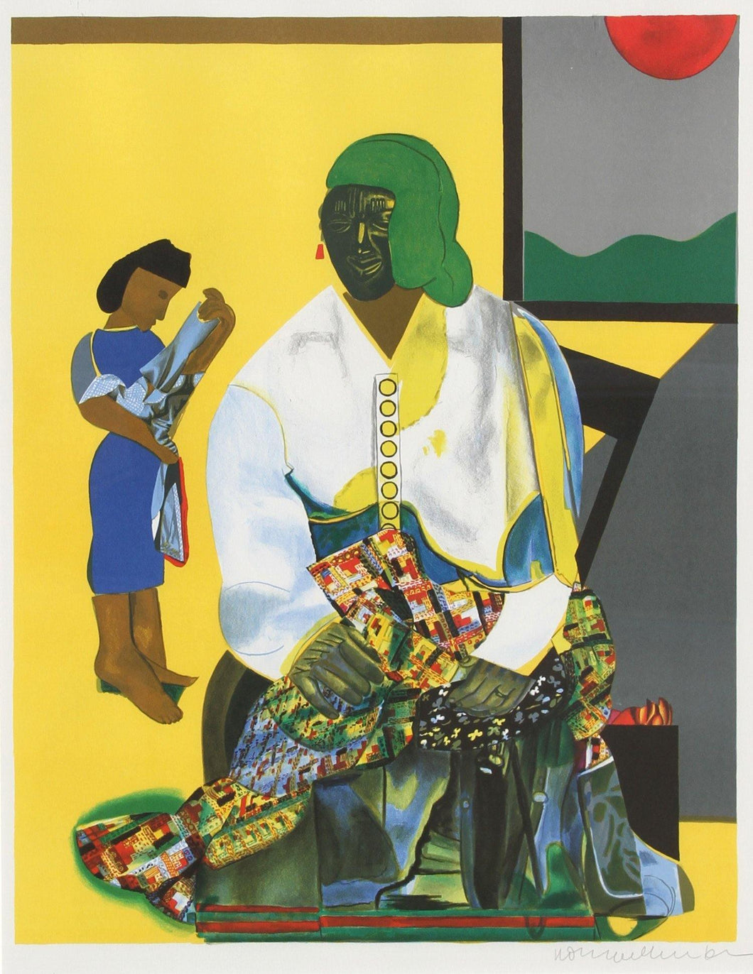 Mecklenberg Autumn Lithograph | Romare Bearden,{{product.type}}