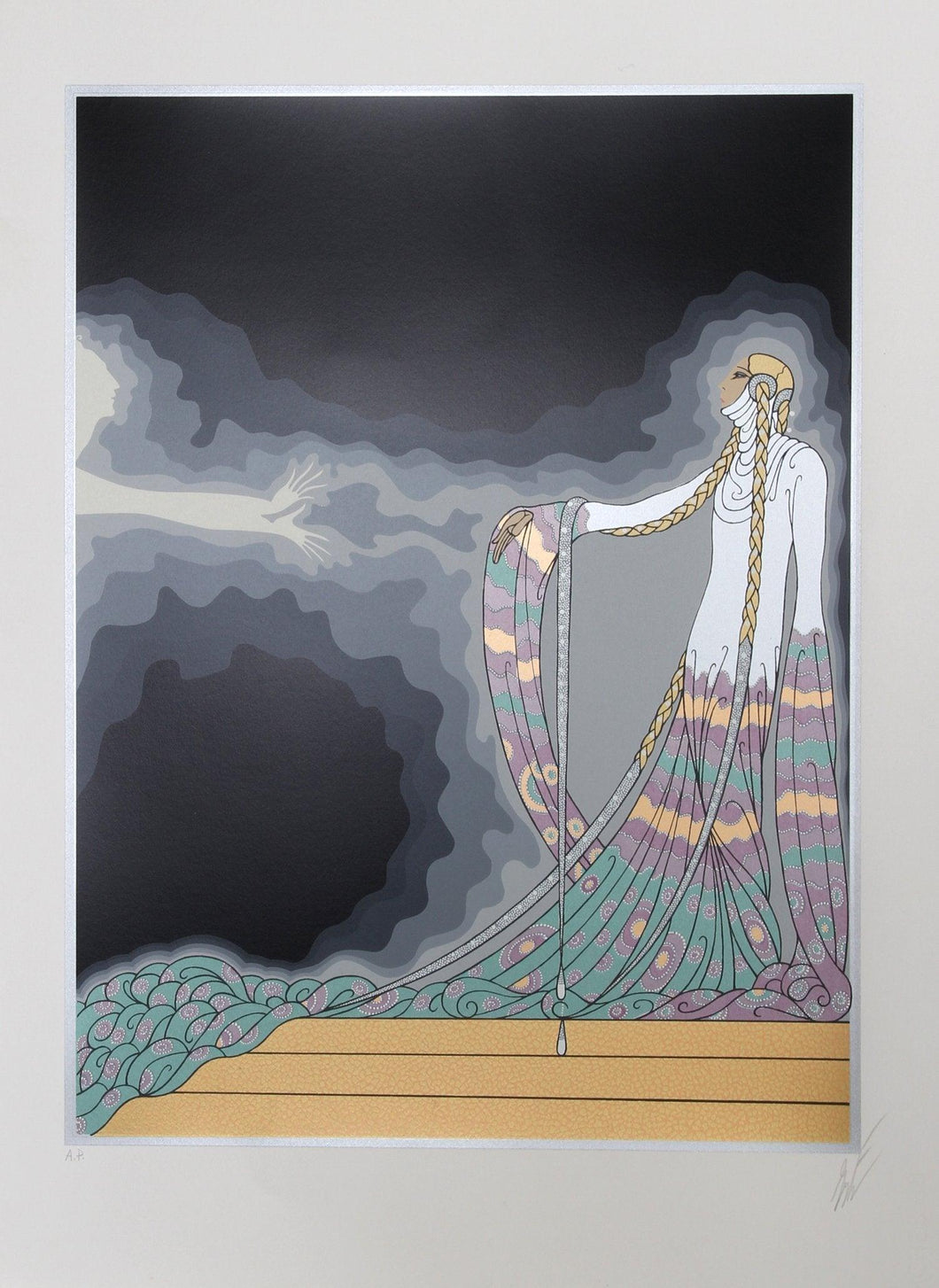 Melisande Screenprint | Erté,{{product.type}}