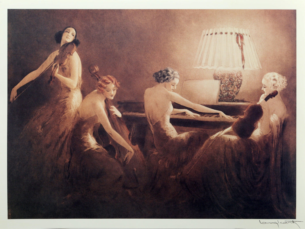 Melody Hour Lithograph | Louis Icart,{{product.type}}