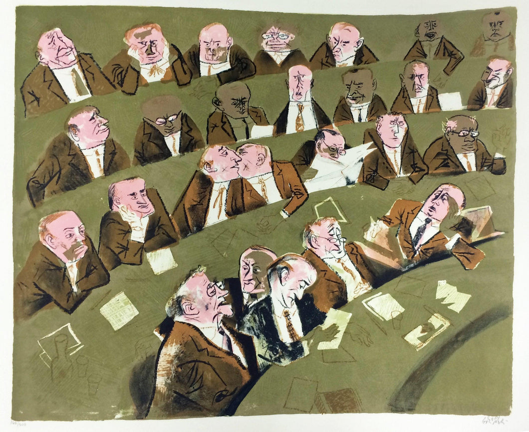 Members of the House Lithograph | William Gropper,{{product.type}}