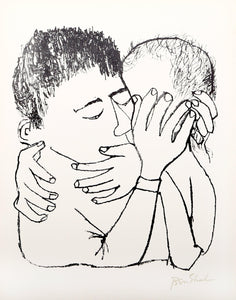 Memories of Many Nights of Love from the Rilke Portfolio Lithograph | Ben Shahn,{{product.type}}