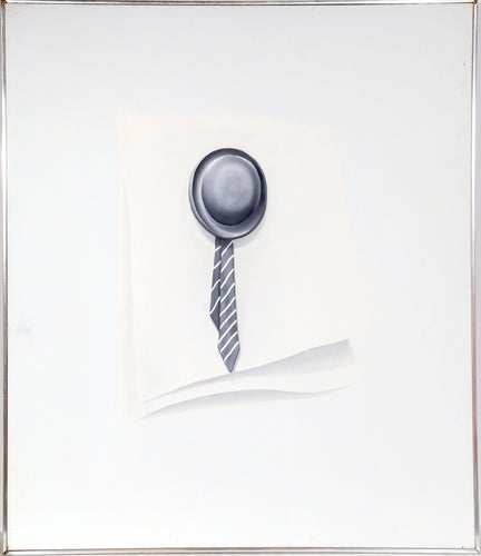 Memories VI (Hat and Tie) Oil | Liana Vassalou,{{product.type}}