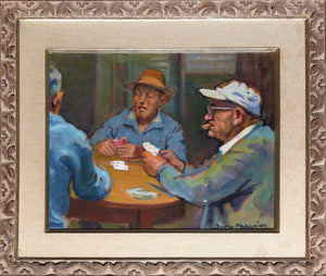 Men Playing Cards Gouache | Joseph Margulies,{{product.type}}