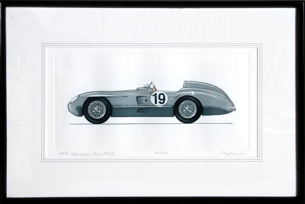 Mercedes Benz  300 SL Lithograph | Stephenson,{{product.type}}