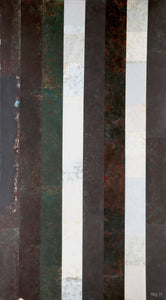 Metallic Black and White Stripes Acrylic | Dan Teis,{{product.type}}