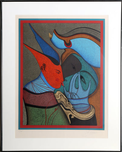 Metaphysical Kiss Lithograph | Mihail Chemiakin,{{product.type}}