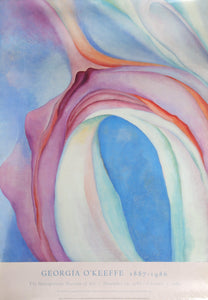 Metropolitan Museum of Art Exhibition (Music Pink and Blue II) Oil | Georgia O'Keeffe,{{product.type}}