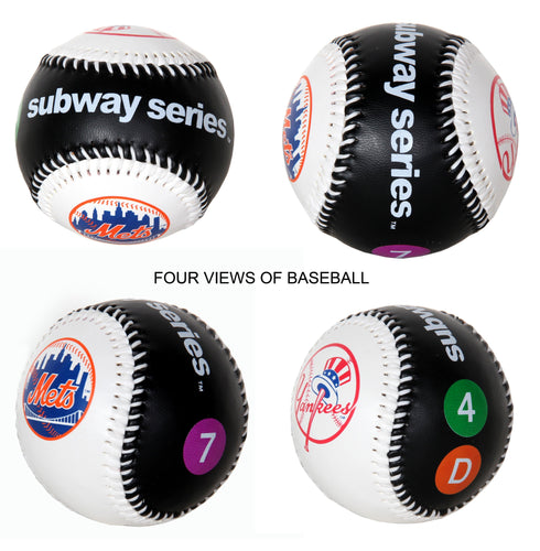 Mets and Yankees NYC Subway Series Baseball Objects | Unknown Artist,{{product.type}}