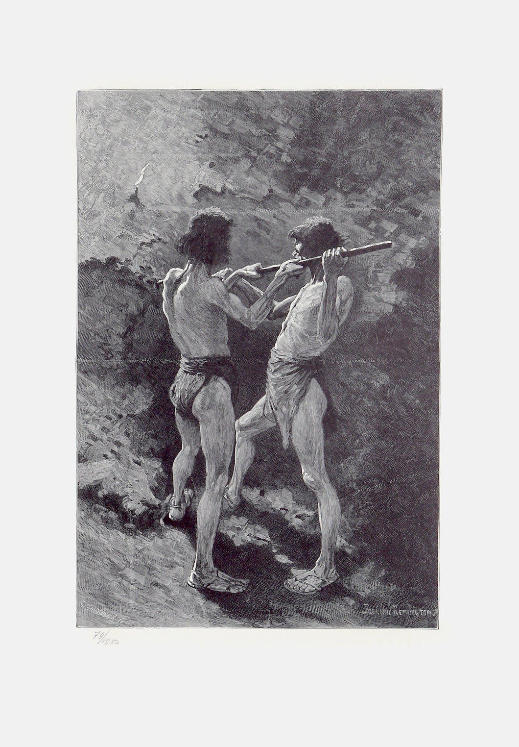Mexican Miners Lithograph | Frederic Remington,{{product.type}}