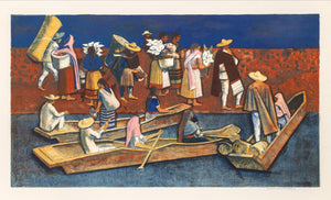 Mexican Travelers Lithograph | Millard Owen Sheets,{{product.type}}