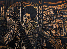 Michelle Cello Woodcut | Irving Amen,{{product.type}}