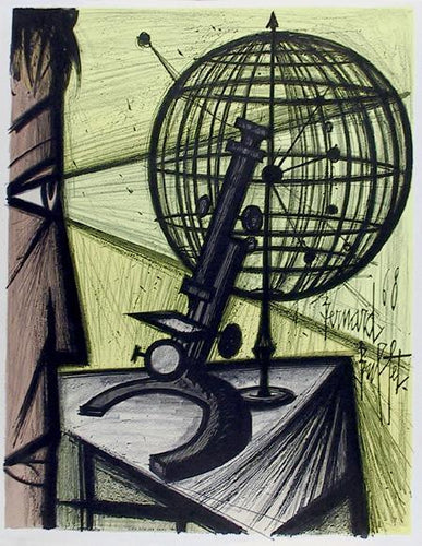 Microscope Poster | Bernard Buffet,{{product.type}}