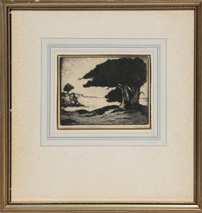 Midway Point Monterey Etching | Unknown Artist,{{product.type}}