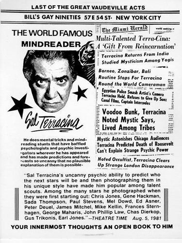 Mindreader Ephemera | Salvador Terracina,{{product.type}}