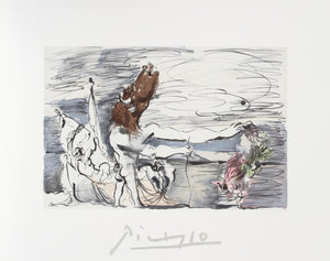 Minotaure Aveugle Conduit par une Petite Fille Lithograph | Pablo Picasso,{{product.type}}